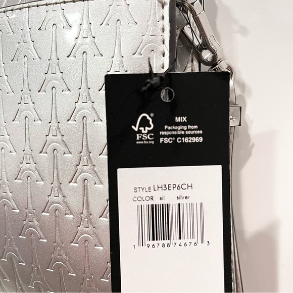 karl lagerfeld silver crossbody bag NWT - Picture 10 of 12